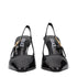 Versace Black Patent Leather Slingback Pumps – Women's High Heels Shoes